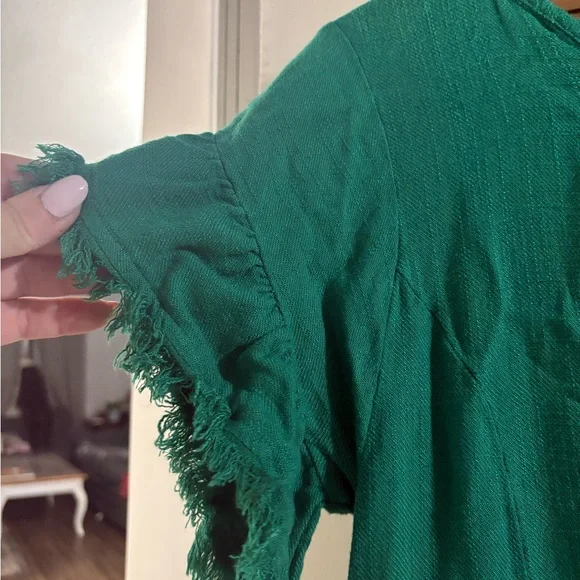 Umgee Teal Textured Dress - Picture 3 of 4